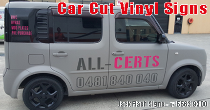 Car Signages Cut Vinyl Lettering Jack Flash Signs